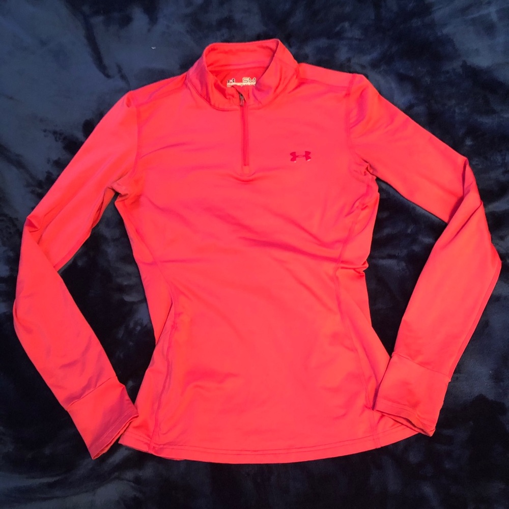 Coral Under Armour 1/4 Zip